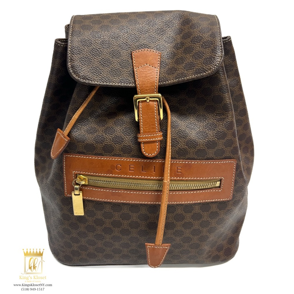 Celine leather backpack